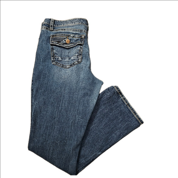 Daytrip Virgo Tailored Bootcut Stretch Medium Wash Jeans Size 36Long - Picture 14 of 14